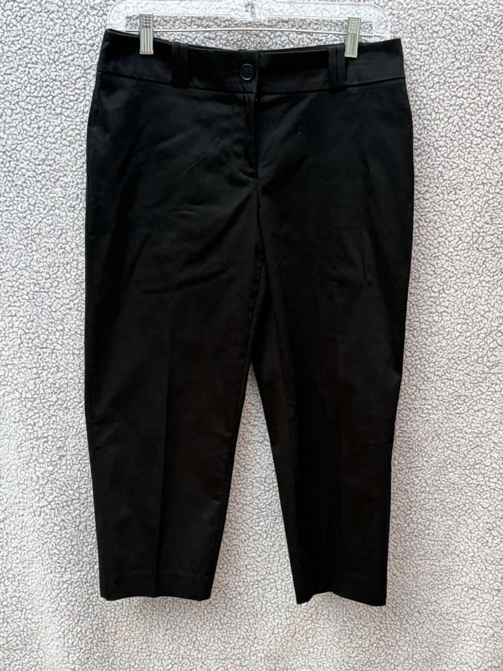 LOFT Petite Julie Crop Pants, Black Size 4P